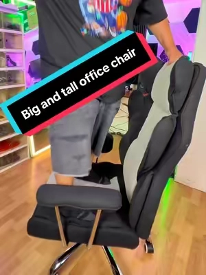 Super comfortable office chair for Big and tall people #officechair #computerchair #plussizechair #bigandtallchair #tiktokshopsummersale 