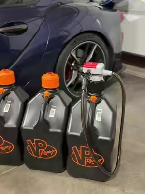 Refueling doesn’t have to be messy. This VP Racing utility jug bundle includes a transfer pump that makes filling motorcycles, ATVs, mowers, generators, and other equipment faster and cleaner. #vpracing #fueljug #garagegear #motorsports #powerequipment