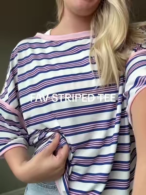 Truly worth the hype!!  #afforablefashion #womensfashion #stripedtee #outfitideas 