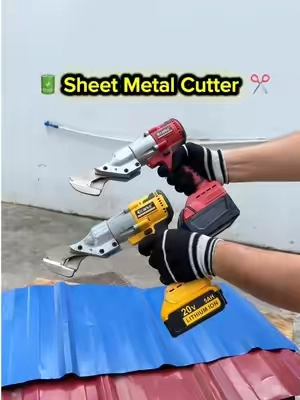 Cordless Sheet Metal Cutter-Compatible with Your Dewalt & Milwaukee Batteries.🔋✂️ Check The Orange Cart Below.🎁#ecarke #sheetmetalcutter #metalshears #dewalt #milwaukee 