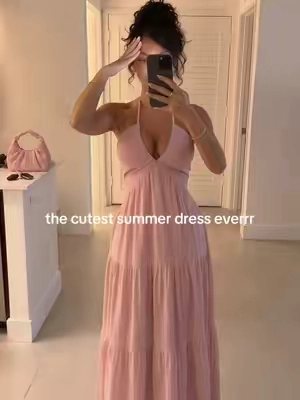 obsessed 💗 #summerdress #tiktokshopsummersale #outfitinspo #flowydress #springdress 
