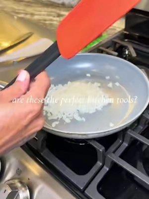 This is the perfect bundle of the multifunction spoon/spatula tool and the slotted version of it.  These can replace so many of your old kitchen tools. #kitchentools #cookingtools #cookingmusthaves #kitchenessentials #kitchengadgets 
