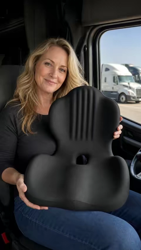 I sit quietly on this cushion and enhance comfort while staying focused.#seatcushion #memoryfoam #driving #truckdriver #dealsforyoudays 