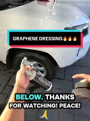 Graphene based dressing are going to do way better than water based and oil based dressings #fyp #tireshine #cardetailing #carsoftiktok #carwash @Legendary Car Care 