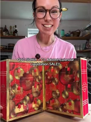 I love when QVC is liquidating inventory… #slatkinandco  #candleadventcalender  #adventcalendar  #candlelover #qvcloyaltyprogram 