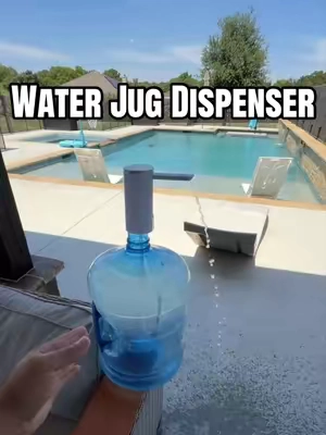 Portable Water Jug Dispenser. Great for around the pool and everyone can fill up their cup!