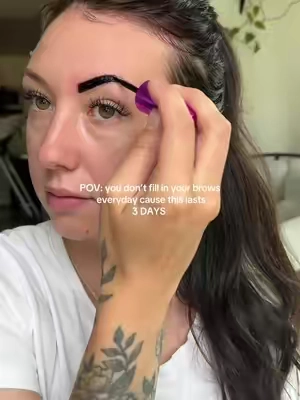 My “I have kids and no time” brow routine 👏🏼 #eyebrows #brows #mommakeup #momlife #makeup