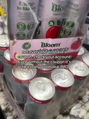 I love a good deal! My account had a coupon, so I got them even better than the already discounted sale price. Clean caffeine for the win. Always make sure you scroll down to see if you have any coupons to claim. #bloomenergy #bloom #naturalenergydrink #energydrink #caffeineislife 