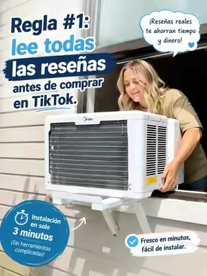 Regla #1 lee todas las reseñas antes de comprar en TikTok.#summerfinds #Midea #ac #Greenish 