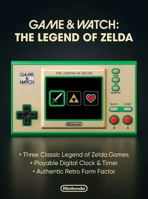 Introducing the Game & Watch: The Legend of Zelda. A tribute to 35 years of adventure, reborn as a singular design object. Experience three iconic classics in a collectible system where legendary heritage meets meticulous craftsmanship. This is history, reimagined. #Nintendo  #GameAndWatch  #Zelda  #TheLegendOfZelda  #LegendOfZelda  #RetroGaming  #Collectible  #Gaming  #Tech  #Design