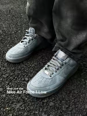 The snake print makes these way more special than a regular grey Air Force 1 🩶 #kobe #nike #tiktokshopsummersale #ttsneakerweek #flykicks 