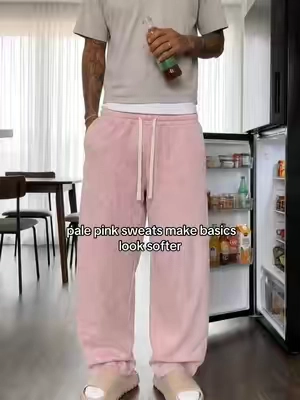 clean color easy fit #sweatpants #baggypants #widelegpants #fitcheck #fyp 