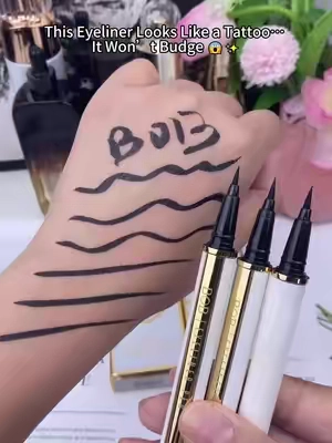 24-hour waterproof smudge-proof silky eyeliner🥰💄#makeup #tiktokshopsummersale #Eyeliner #waterproofeyeliner #beauty