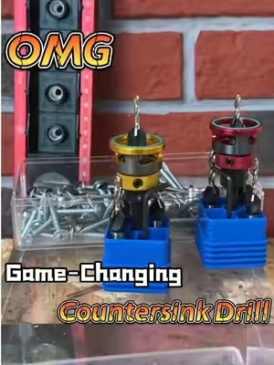 Tired of screw heads sticking out of wood? This countersink bit fixes it #WeeklyDeals #tools #diyproject #handyman #TikTokShop   