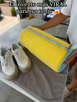 ¡Dile adiós a tallar tus tenis a mano por horas! 🛑👟 Con esta bolsa, tus tenis salen limpiecitos de la lavadora y sin maltratarse. ¡Es una locura! ✨#tiktokshop #shoecleaner #laundryhacks #CleanTok #sneakerhead #musthaves #shoecare