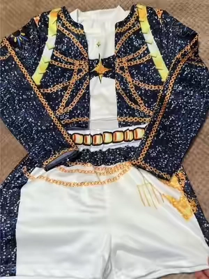 Girls K-POP Rumi Mira Role Play Costume Set 3pcs Suitable for all seasons, featuring 3D printe#kpop #rumi #kids#fyp #foryoupage 