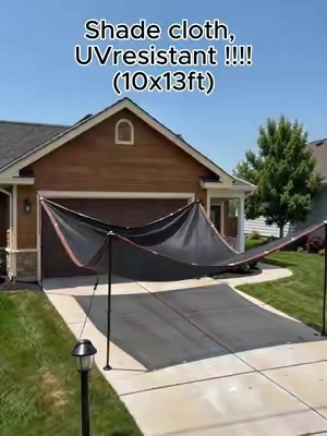 The easiest and most budget-friendly way to protect your yard #sunshadenet #outdoornet #summerwins #shadenet #GardenShade