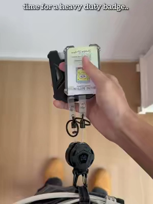 Sick of flimsy ID holders breaking all the time? This one is a total lifesaver 🙌 #WorkEssentials #IDBadgeHolder #OfficeHacks #everydaycarry 