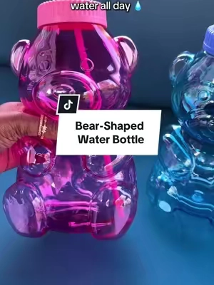 Trying to drink more water? 💧 This adorable 64 oz bear shaped water bottle helps staying hydrated so much easier. Fewer refills, and the cutest bear-inspired design you’ll want to carry everywhere. Perfect for work, school, the gym, travel, or everyday errands. If a cute water bottle helps you reach your hydration goals, this one is a must-have! 🐻✨ @Cool Gear International #waterbottle #bearwaterbottle #hydration #reusablebottle #tiktokshopcreatorpicks 