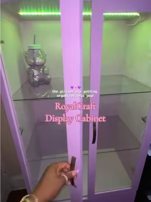 They snapped with this shade of purple #storagecabinet #displaycabinet #homefinds #bedroomstorage #purplefinds 