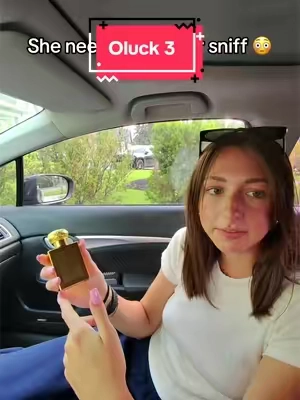 She needed another sniff 😳😳 #oluck #cologne #summerwins #tiktokshopcreatorpicks #tiktokshop 