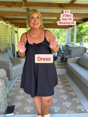 So slow and so comfy the perfect little summer mini dress!!