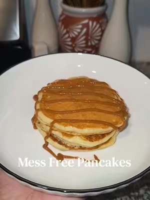 Mess free pancakes con este Pancake botttle Dispenser🥞 #pancakes #pancakebottle  #pancakebottlemixer 