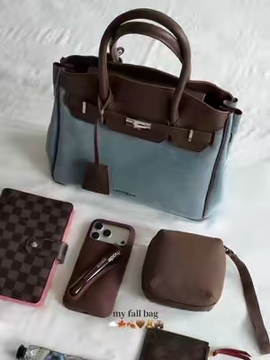the Miranda Tote in DENIM & she’s perfect! 🤩 #newbella #denimbag #totebag #tiktokshopcreatorpicks #luxurybag 