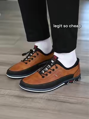 The ultimate everyday shoes for fall! So comfortable and goes with literally everything. Grab yours fast! #mensshoes #casualstyle #fallfashion #leathershoes #tiktokmademebuyit