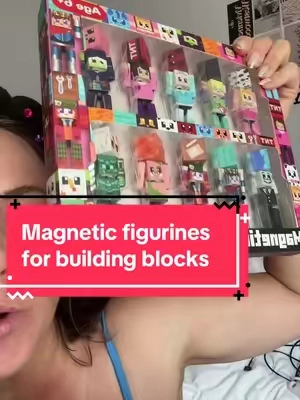 Magnetic figurines for your magnetic building block world! #MagneticBuildingBlocks #MagneticFigures #MagneticFigurines #BuildingBlocks 
