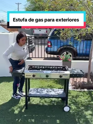 Estufa de 2 y 3 quemadores de gas, parrilla de gas portátil, estufa de gas portátil, gas stove, Gas propano para exteriores #estufa #estufadegasportatil #parrilladegas #dealsforyoudays #tiktokshopcreatorpicks 