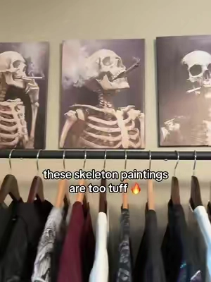and they’re on sale #skeleton #art #painting #homedecor #wallart 