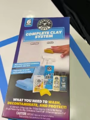 The Complete Clay Kit contains everything you need to wash, decontaminate, and protect! #ChemicalGuys #DetailingLife #CarDetailing #beforeafter #howto