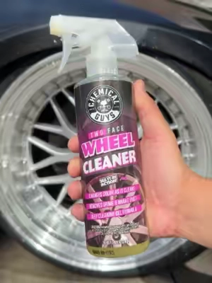 Deep clean wheels with Two face Wheel Cleaner! #ChemicalGuys #DetailingLife #CarDetailing #beforeafter