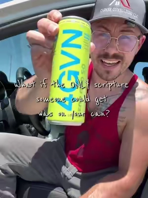 Spread the gospel one can at a time! 🙏🏼 #christiantiktok #energydrinks #gymtiktok #4gvn #gummy 