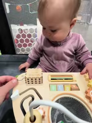 Such a great toy for your little one! Baby Montessori activity table! #babytoys #screenfreeplay #montessoritoys #montessoriathome #backtoschoolshopping 