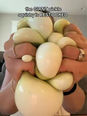obsessed #giantsquishy #bigsquishy #picklesquishy #extralargesquishy 