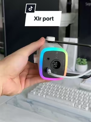 How the xlr port in a microphone works #mic #microphone #xlr #fifine #ports 