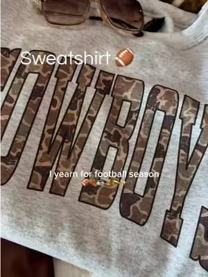 Fav time of year 🏈 @PartyOnShop #footballseason #camosweatshirt  