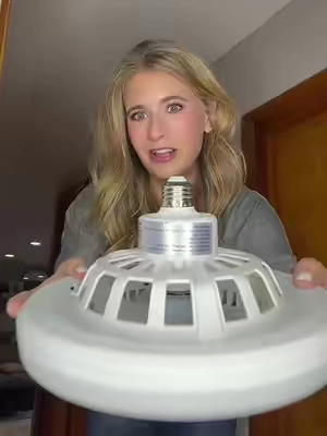 Screw in a fan and stay cool this summer! Such a good fix for those hot rooms in the house. #socketfan #ceilingfan #summermusthaves #tiktokshopsummersale @Bell and Howell 