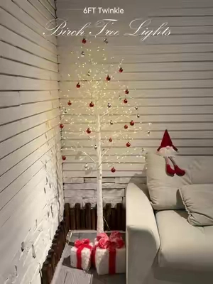 Now it’s the cheapest time to gran these 6ft birch tree lights ⚡️If you wait until September,these pre-lit trees might be gone!✨_#tiktokshopsummersale #cozyhome #tiktokshop #Weeklydeals #hoodink 