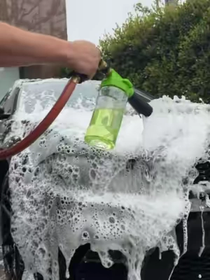 The TORQ Foam Blaster 6 Pro is an excellent tool for car washes anytime. Connect it to your standard garden hose to cover your car in thick, deep-cleaning foam, with plenty of lubrication to lift away dirt and minimize scratches and swirls! #ChemicalGuys #DetailingLife #CarDetailing #beforeafter