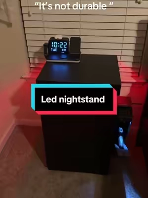 How sway #nightstand #lednightstand #bedroominspo #mensbedroom #bedroomcheck 