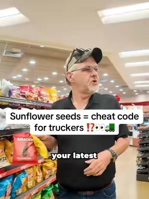 Are sunflower seeds a cheat code for truckers? 😳⁉️🚛 @Robert Boblitt @BlueCollarRejectz 