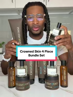 Get your favorite scent as body wash, body butter, body oil & fragrance all right here 👑 #crownedskin #bodybutter #bodyoil #menfragrance #bundles 