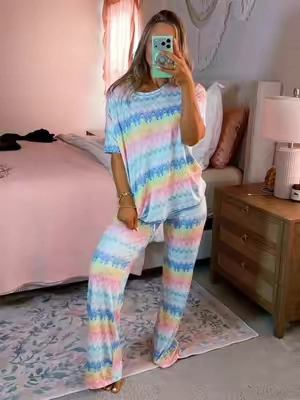 THE CUTEST 🩵 #pajamas #pajamaset #softpajamas #giftsforher #toktokshopcreatorpicks 