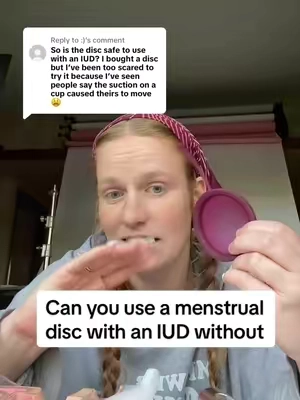 Replying to @:) Many women will use a menstrual disc with an IUD without any issues! #IUD #menstrualdisc #iudremoval 