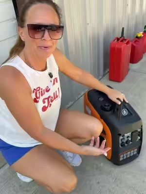 Small enough to take anywhere. Powerful enough to keep the essentials running when you need them most. #generator #campinggear #poweroutage #backuppower #toolsoftiktok 