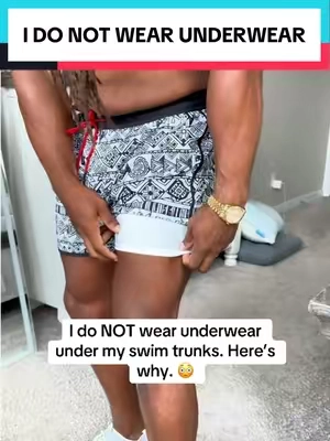 My wife asked me if I had underwear on. 😳 #mensswimtrunks #swimwear #swimsuit #bathingsuit #tiktokshopsummersale 