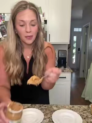 High-protein peanut butter hack 🥜💪 Just mix 1 scoop of Farmer Protein with about 1 teaspoon of milk, then add more milk as needed until you reach your favorite peanut butter consistency. That’s it! A simple way to turn your protein powder into a delicious spread for toast, apples, yogurt bowls, and more. 🤎 #HighProtein #ProteinRecipes #BallerinaFarm #HealthySwaps #EasyRecipes 